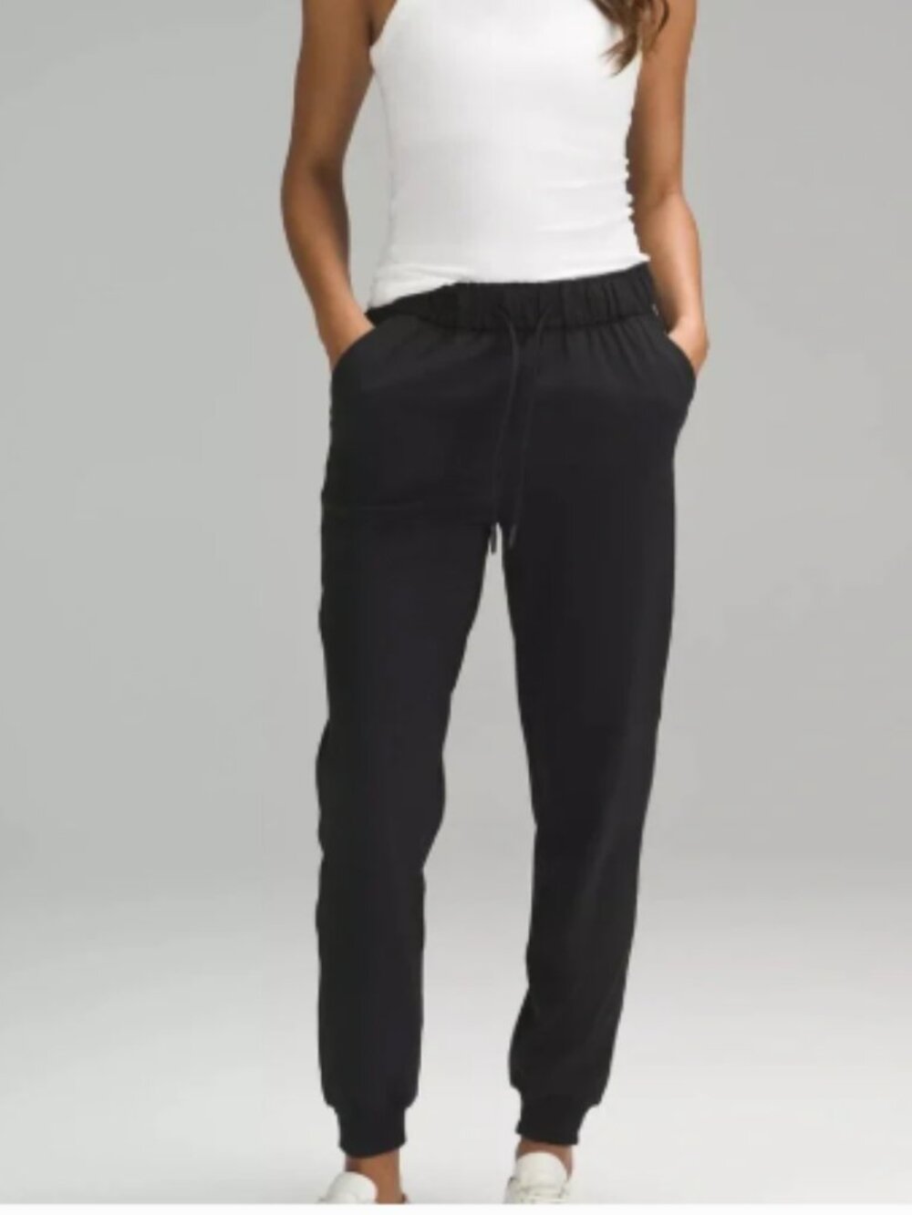 Lululemon Women’s Stretch High Rise Jogger Black Size 4 | Athleisure Gym LW5CV4S